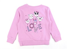 Name It pastel lavender/love sweatshirt